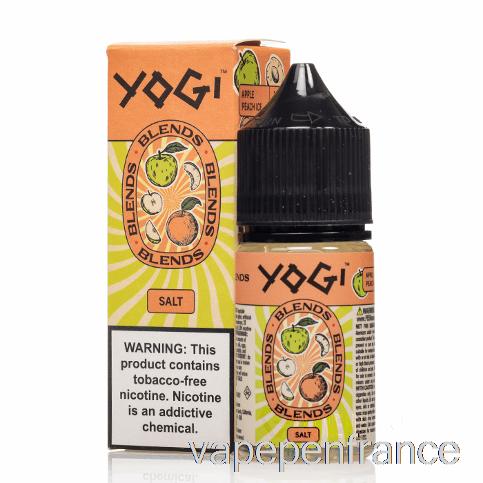 Glace à La Pêche Aux Pommes - Yogi Mélange Des Sels - 30 Ml 35 Mg Stylo Vape